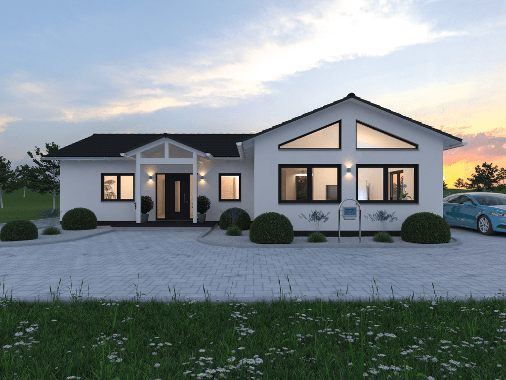 Bungalow Massivhaus Plana 138
