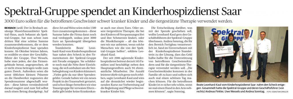 Spende Kinderhospizdienst